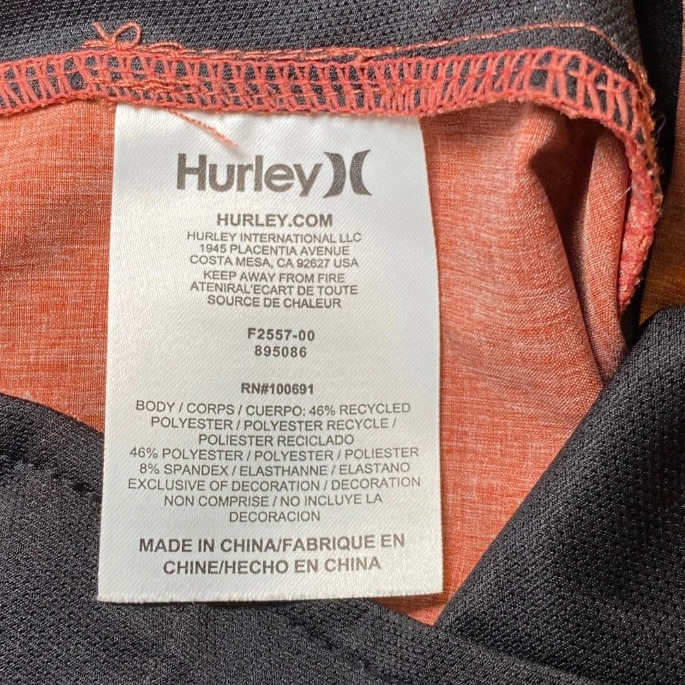 Hurley Phantom Hybrid Shorts Orange Heather Men's Size 30 Stretch